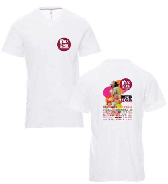 Tee-shirts blancs Rock en Stock